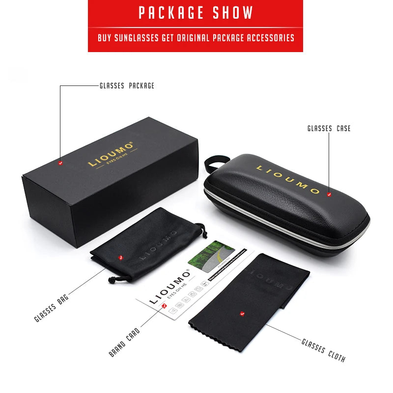 LIOUMO Intelligent Photochromic Sunglasses Men Polarized Night Vision Goggle Women Anti-Glare Driving Glasses UV400 gafas de sol