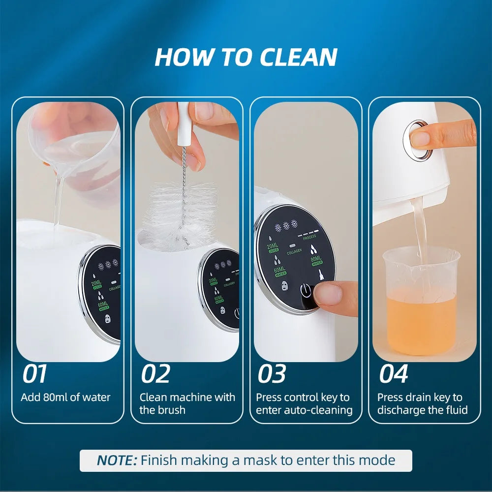 Foreverlily DIY Mask Machine Home Use Mask Making Vegetable Fruit Juice Milk Self-made Facial Mask Automatic Mask Maker SPA Care