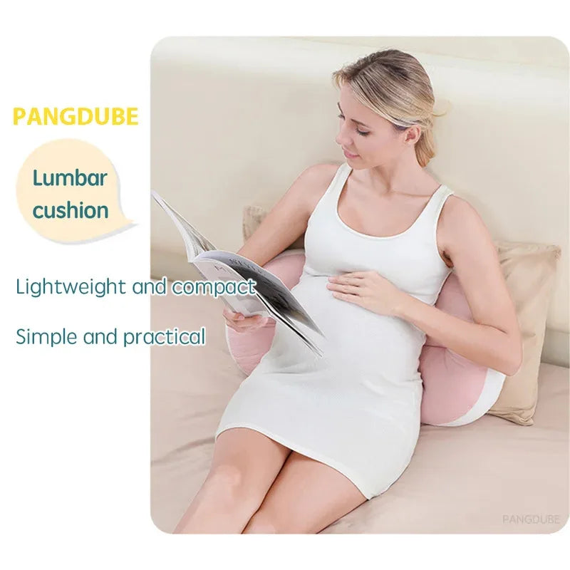 PANGDUBE Pregnancy Pillow with 1pc Free An Auxiliary Pillow Cotton Waist Support Pillow for Pregnant Women Sleeping Body Pillow