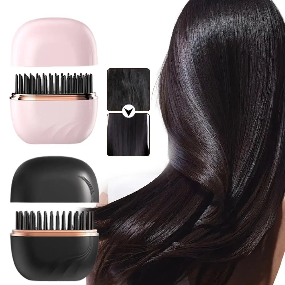 Wireless Negative Ion Straight Hair Comb Mini Portable Longlasting Fluffy Home Straight Hair Comb Hair Styling Hair Straightener